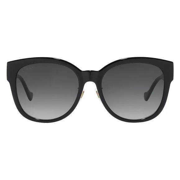 NEW GUCCI WOMEN'S ROUND SUNGLASSES GUCCI GG1028SK 006 GUCCI BLACK EYEWEAR - Picture 6 of 12